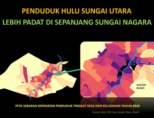 Peta Konsentrasi Penduduk Hulu Sungai Utara dan Sungai Nagara